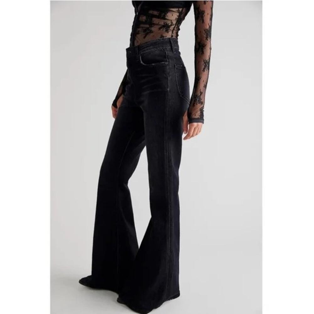 Sandrine Rose x Free People Retro Super Flare Jeans - Picture 3 of 9
